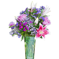 SP12501 Bouquet of Flowers in Vase Cardboard Cutout Standee Standup - AT TEN Distribution