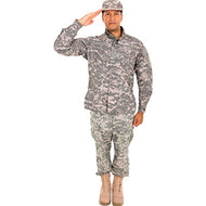 SP12506 Camo Military Man Salute Cardboard Cutout Standee Standup - AT TEN Distribution