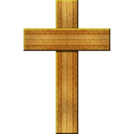 SP12566 Wooden Cross Cardboard Cutout Standee Standup - AT TEN Distribution