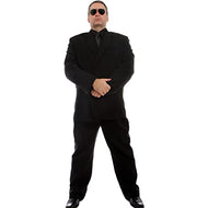 SP12579 Black Suit Doorman Bouncer Security Secret Service Cardboard Cutout Standee Standup - AT TEN Distribution