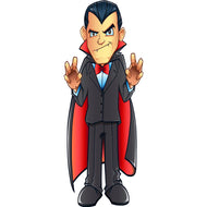 SP12604 Cartoon Dracula Cardboard Cutout Standee Standup - AT TEN Distribution
