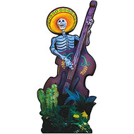 SP12638 Los Muertos Day of The Dead Guitar Player Skeleton Cardboard Cutout Standee Standup - AT TEN Distribution