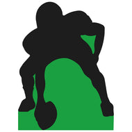 SP12668 Center Football Silhouette Cardboard Cutout Standee Standup - AT TEN Distribution