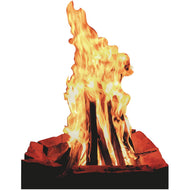 SP12687 Camp Fire Logs Stone Western Prop Cardboard Cutout Standee Standup - AT TEN Distribution