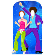 SS11047 Disco Couple Dancing Stand in Cardboard Cutout Standee Standup - AT TEN Distribution