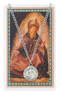 St Augustine Prayer Card With Medal Saint Catholic Christian Pendant Charm Patron - AT TEN Distribution