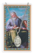 Load image into Gallery viewer, St Luke Prayer Card With Medal Saint Catholic Christian Pendant Charm Patron - AT TEN Distribution
