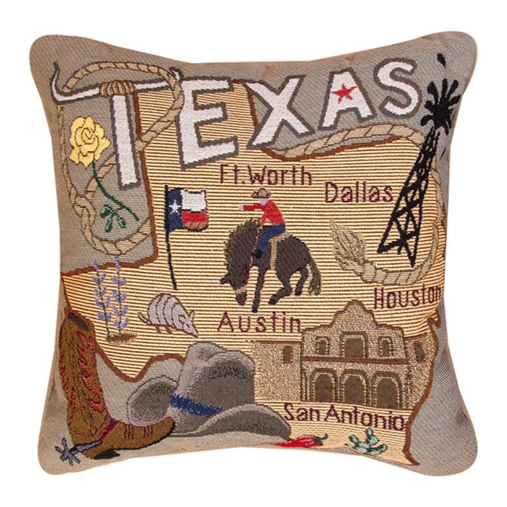 State To State Texas Pillow 17