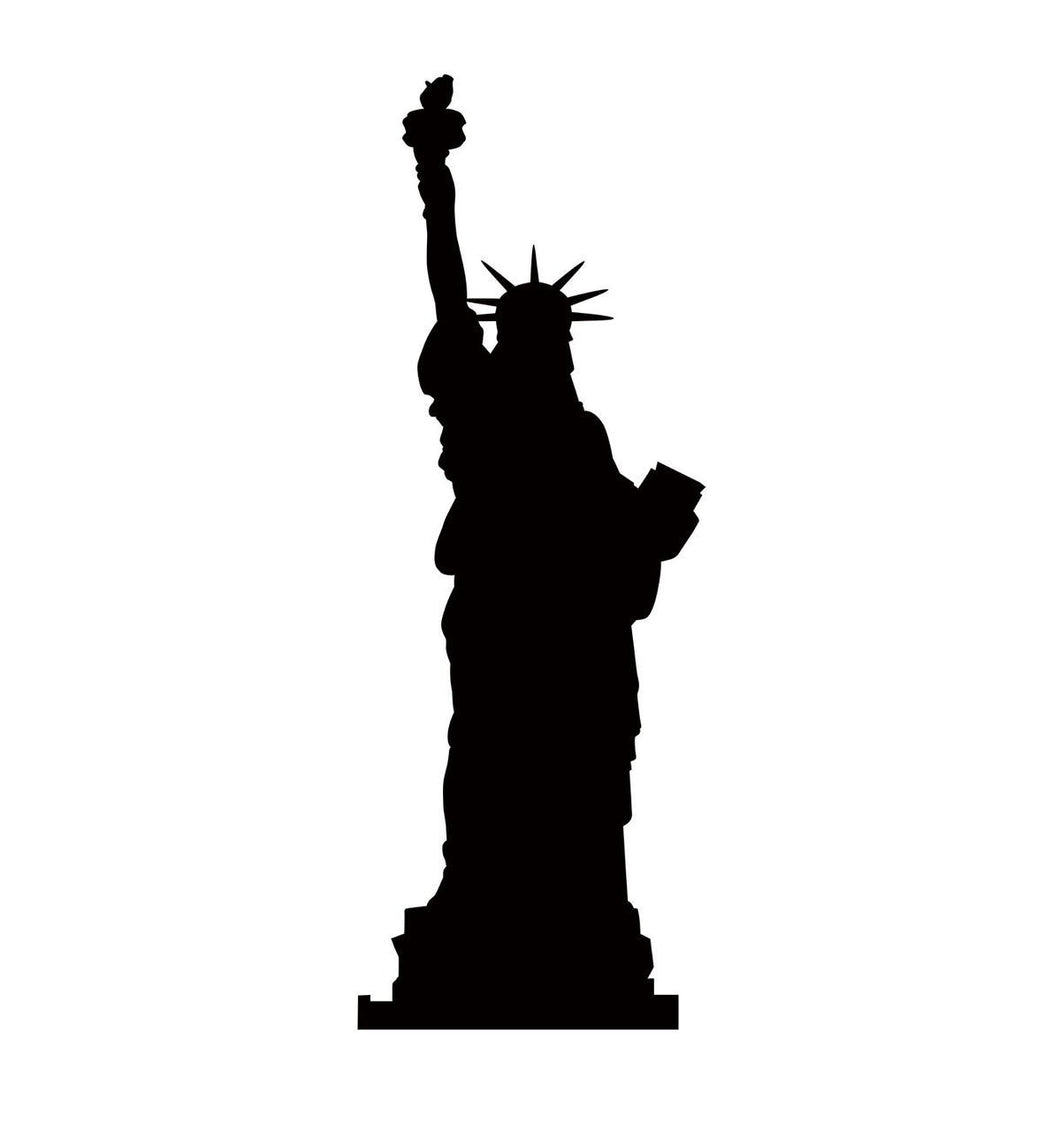 Statue Of Liberty Silhouette Cardboard Cutout - AT TEN Distribution