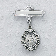 Sterling Silver MIRACULOUS BABY PIN - AT TEN Distribution