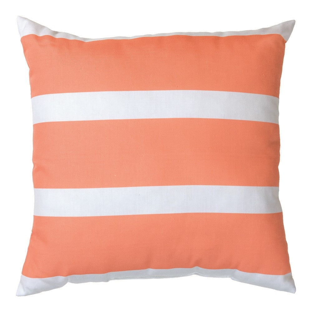 Stripe Coral Climaweave Pillow 18 inch Indoor/Outdoor - AT TEN Distribution