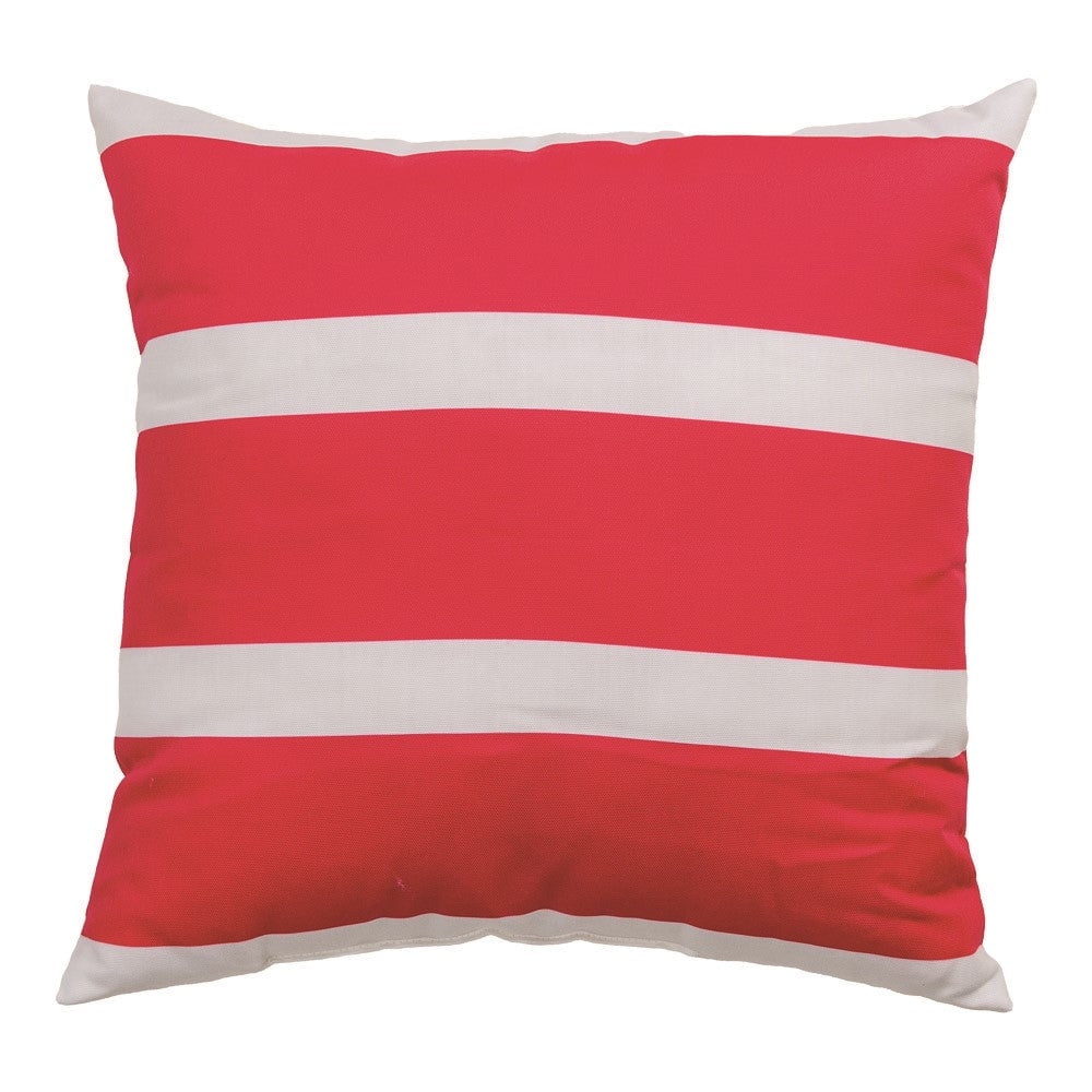 Stripe Red Climaweave Pillow 18 inch Indoor/Outdoor - AT TEN Distribution