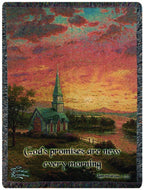 Sunrise Chapel w/ Verse Tapestry Throw 50