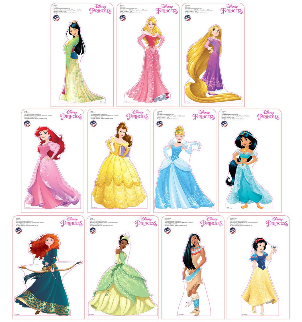 Tabletop Mini Princesses 11 Pack Cardboard Cutouts - AT TEN Distribution