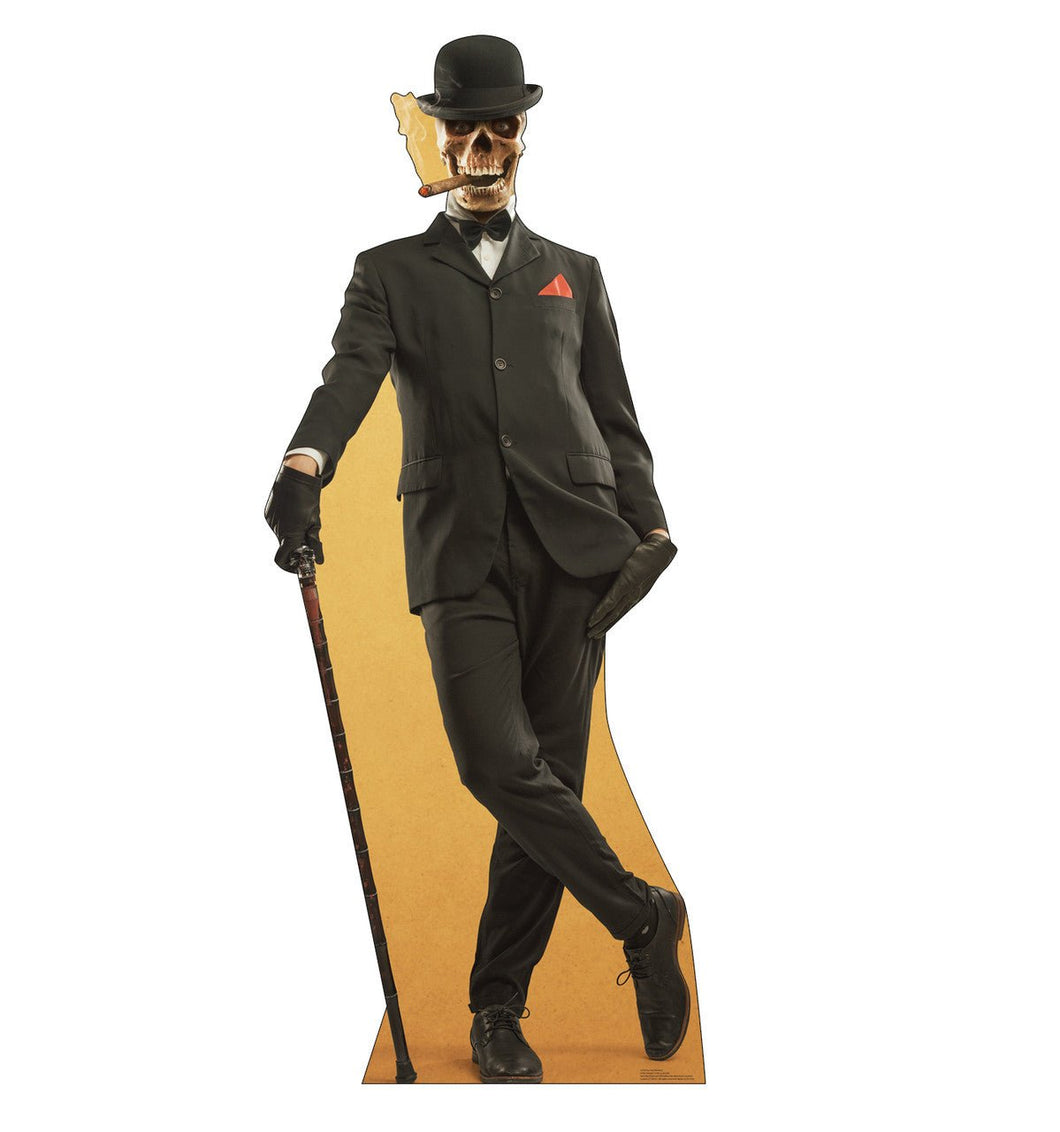 Top Hat Skeleton Cardboard Cutout - AT TEN Distribution
