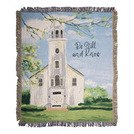 Town Square Be Still Tapestry Throw 50x60 Woven Throw - AT TEN Distribution