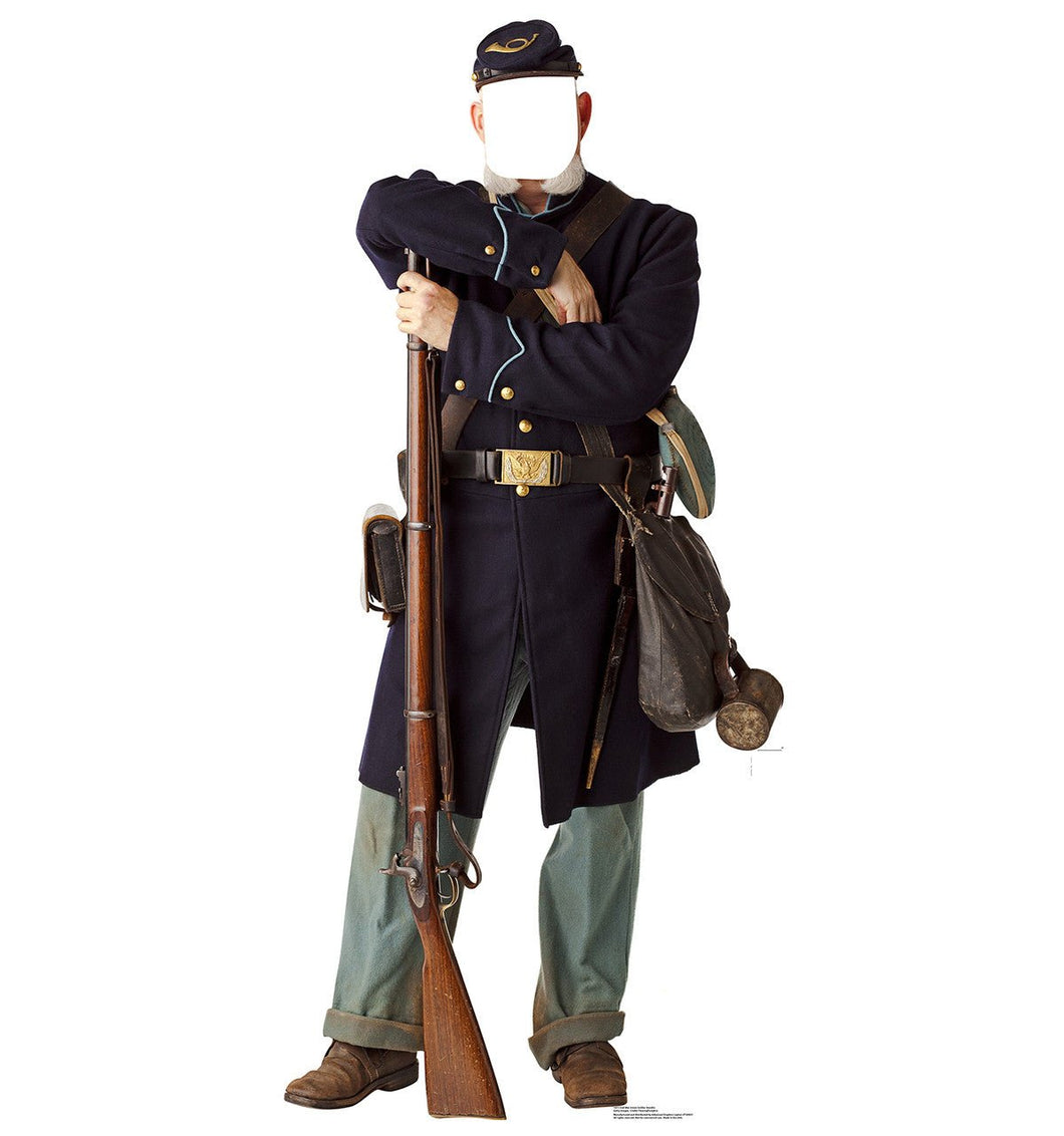 Union Civil War Soldier Stand - in Cardboard Cutout - AT TEN Distribution