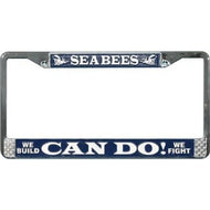 U.S. Navy Seabees Can Do License Plate Frame - AT TEN Distribution
