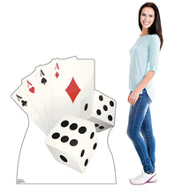 Load image into Gallery viewer, Vegas Cards and Dice - Cardboard Cutout 1845 - AT TEN Distribution
