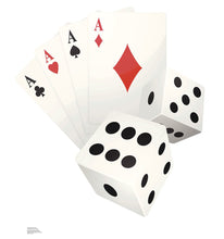 Load image into Gallery viewer, Vegas Cards and Dice - Cardboard Cutout 1845 - AT TEN Distribution
