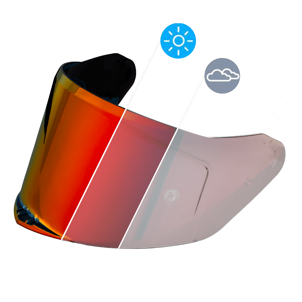 VIPER SHIELD OUTER (PINLOCK 120 READY) - PHOTOCHROMIC RED - AT TEN Distribution