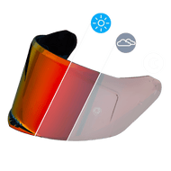 VIPER SHIELD OUTER (PINLOCK 120 READY) - PHOTOCHROMIC RED - AT TEN Distribution