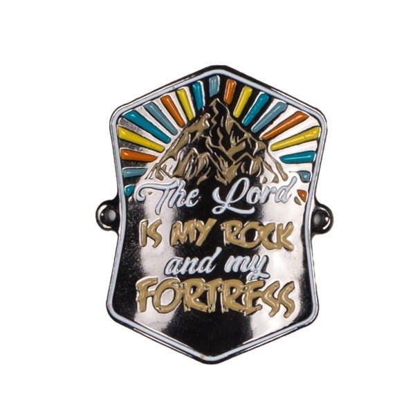 Walking Stick Medallion - The Lord Is My Rock - 1.37