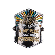Walking Stick Medallion - The Lord Is My Rock - 1.37