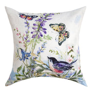 Watercolor Birds And Butterflies Climaweave Pillow 18