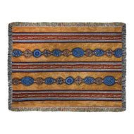 Western Stripes Cotton Yarn Tapestry Throw With Multi Finish ATWST - AT TEN Distribution