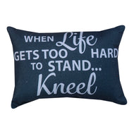 When Life Gets Hard Word Pillow 12.5