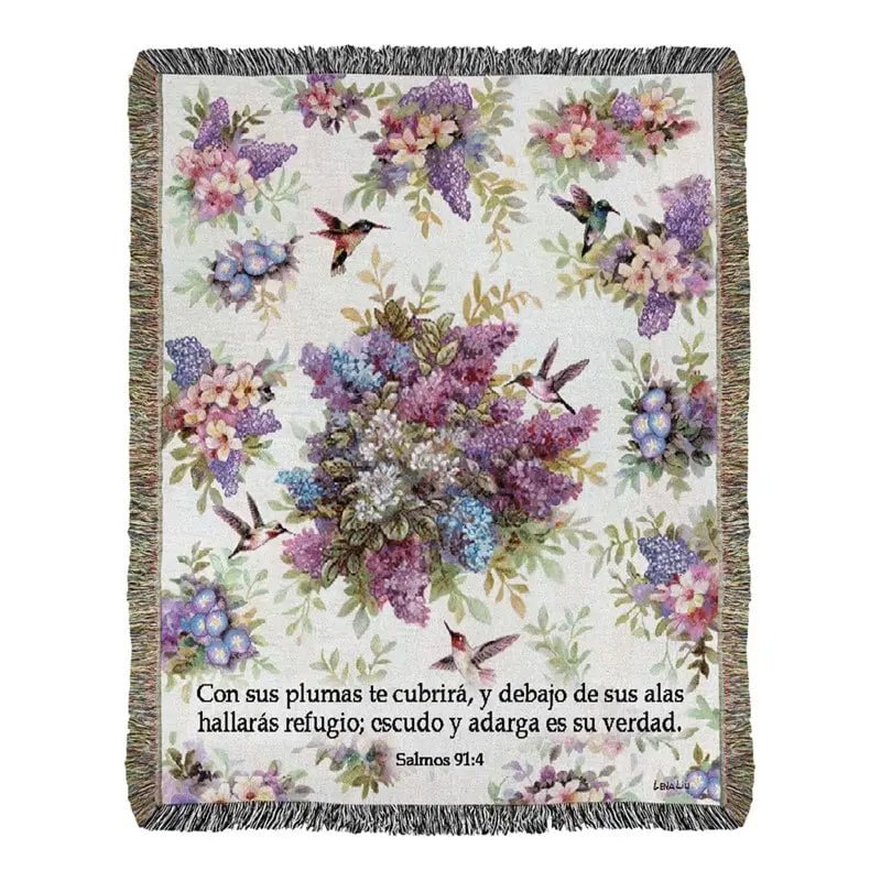 Whisper Wings Spanish Angel Tapestry Throw | 50x60 Woven Blanket - AT TEN Distribution