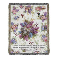 Whisper Wings Spanish Angel Tapestry Throw | 50x60 Woven Blanket - AT TEN Distribution