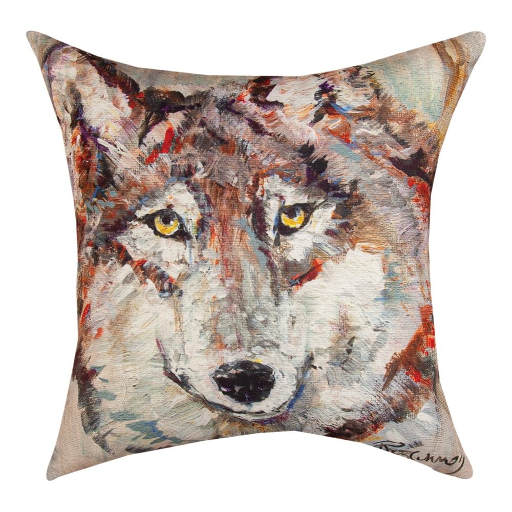 Wolf Head Climaweave Pillow 18