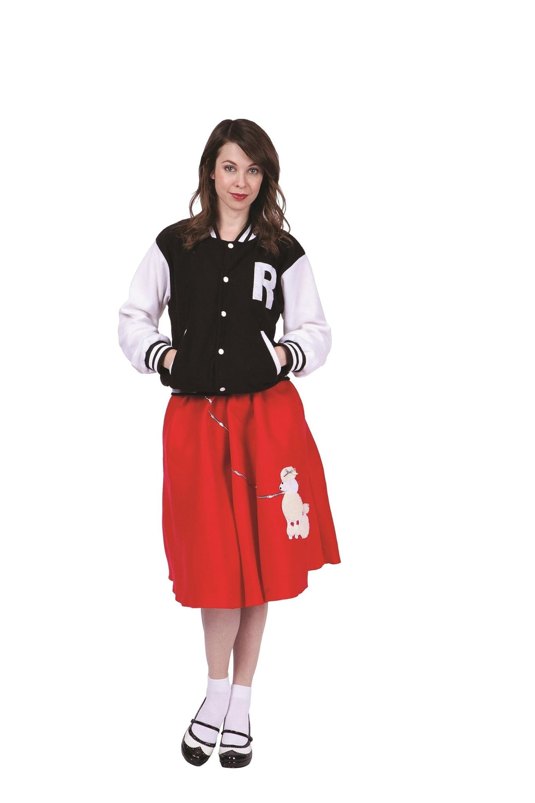 Women Letterman Jacket Black L - AT TEN Distribution