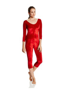 Women's Unitard Red Velvet L - AT TEN Distribution