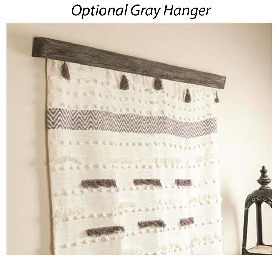 Wooden Throw/Quilt Hanger Gray, 53.5
