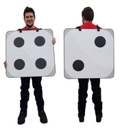 2D Dice Costume - Advanced Graphics Cardboard Costume - AT TEN Distribution