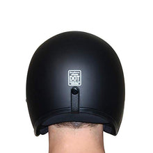 Load image into Gallery viewer, Daytona Helmets Motorcycle Open Face Helmet Cruiser- Dull Black 100% DOT Approved
