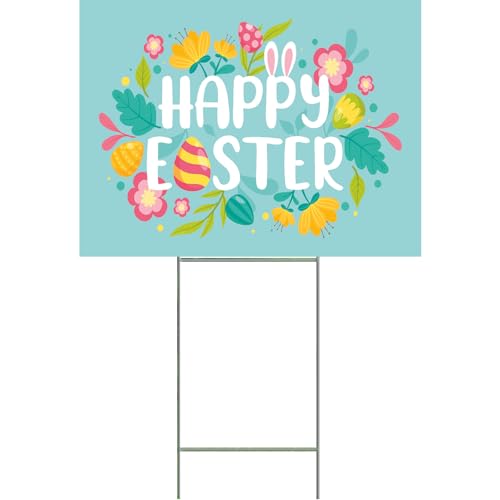 YS3058 Happy Easter Plastic Outdoor Yard Sign Decoration Cutout