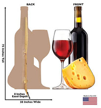 Load image into Gallery viewer, Advanced Graphics Cheese and Wine Life Size Cardboard Cutout Standup
