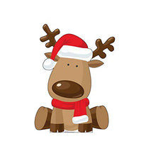 Load image into Gallery viewer, Advanced Graphics Illustrated Reindeer Life Size Cardboard Cutout Standup
