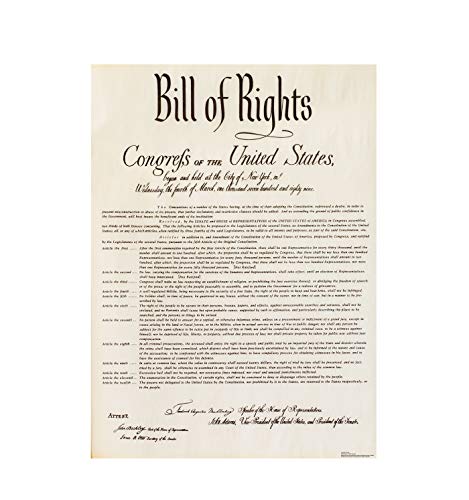 Advanced Graphics Bill of Rights Life Size Cardboard Cutout Standup