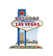 Advanced Graphics Vegas Sign Life Size Cardboard Cutout Standup - Vegas Party Theme