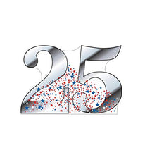 Load image into Gallery viewer, Advanced Graphics Number 25 Life Size Cardboard Cutout Standup - 25th Anniversary - 25th Birthday
