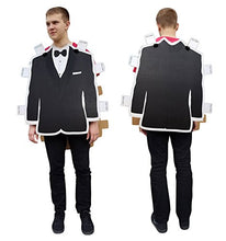 Load image into Gallery viewer, Tuxedo Paper Doll Costume - Advanced Graphics Cardboard Costume
