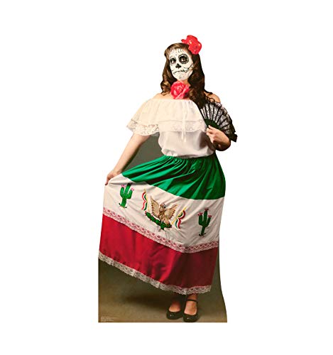 Advanced Graphics Day of The Dead Woman Life Size Cardboard Cutout Standup