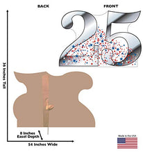 Load image into Gallery viewer, Advanced Graphics Number 25 Life Size Cardboard Cutout Standup - 25th Anniversary - 25th Birthday
