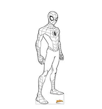 Load image into Gallery viewer, Advanced Graphics Color Me Spider-Man Life Size Cardboard Cutout Standup - Marvel
