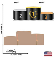 Load image into Gallery viewer, Advanced Graphics Winners Podium Stand-in Life Size Cardboard Cutout Standup
